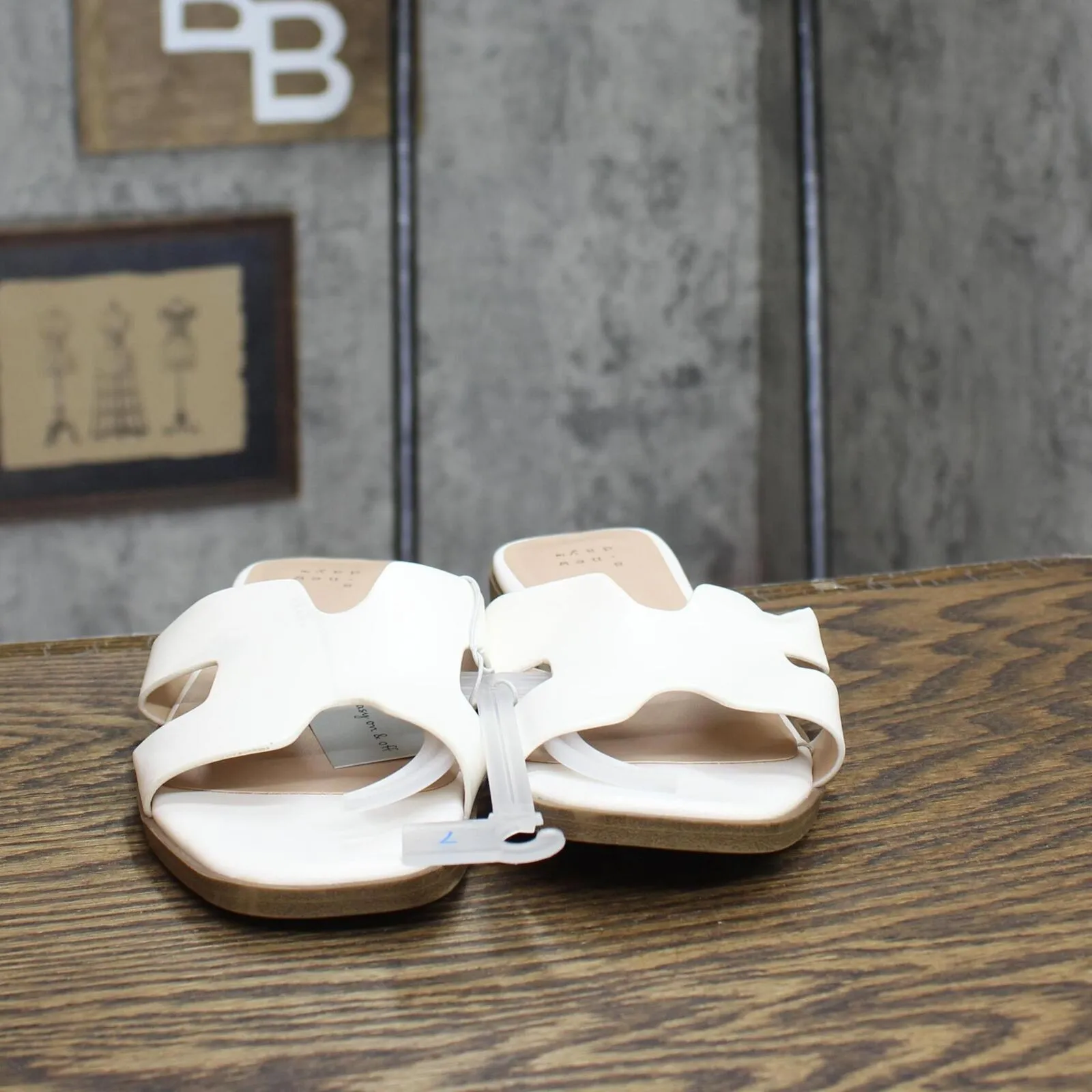 A New Day Women's Nina Slide Sandals 88870712 White 7M