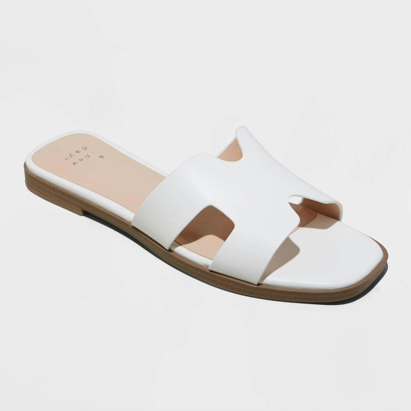 A New Day Women's Nina Slide Sandals 88870712 White 7M