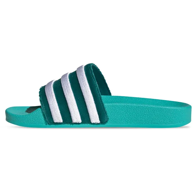 Adidas Women's Adilette Slides - Mint Green / White