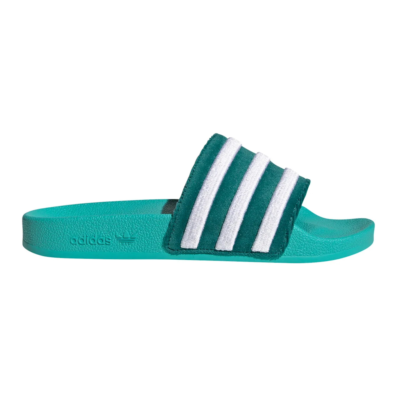 Adidas Women's Adilette Slides - Mint Green / White