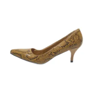 Bata Kitten Heels Leather Brown Colour For Women