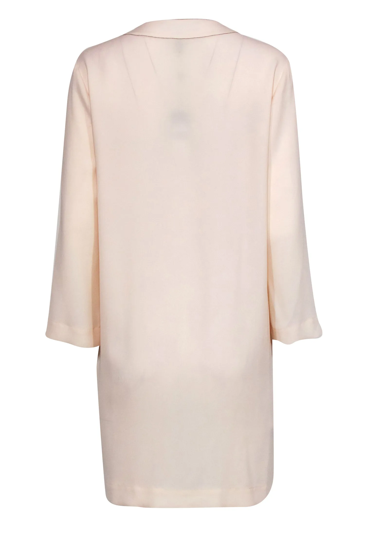 BCBG Max Azria - Cream Lace-Up "Tonya" Dress w/ Pockets Sz S