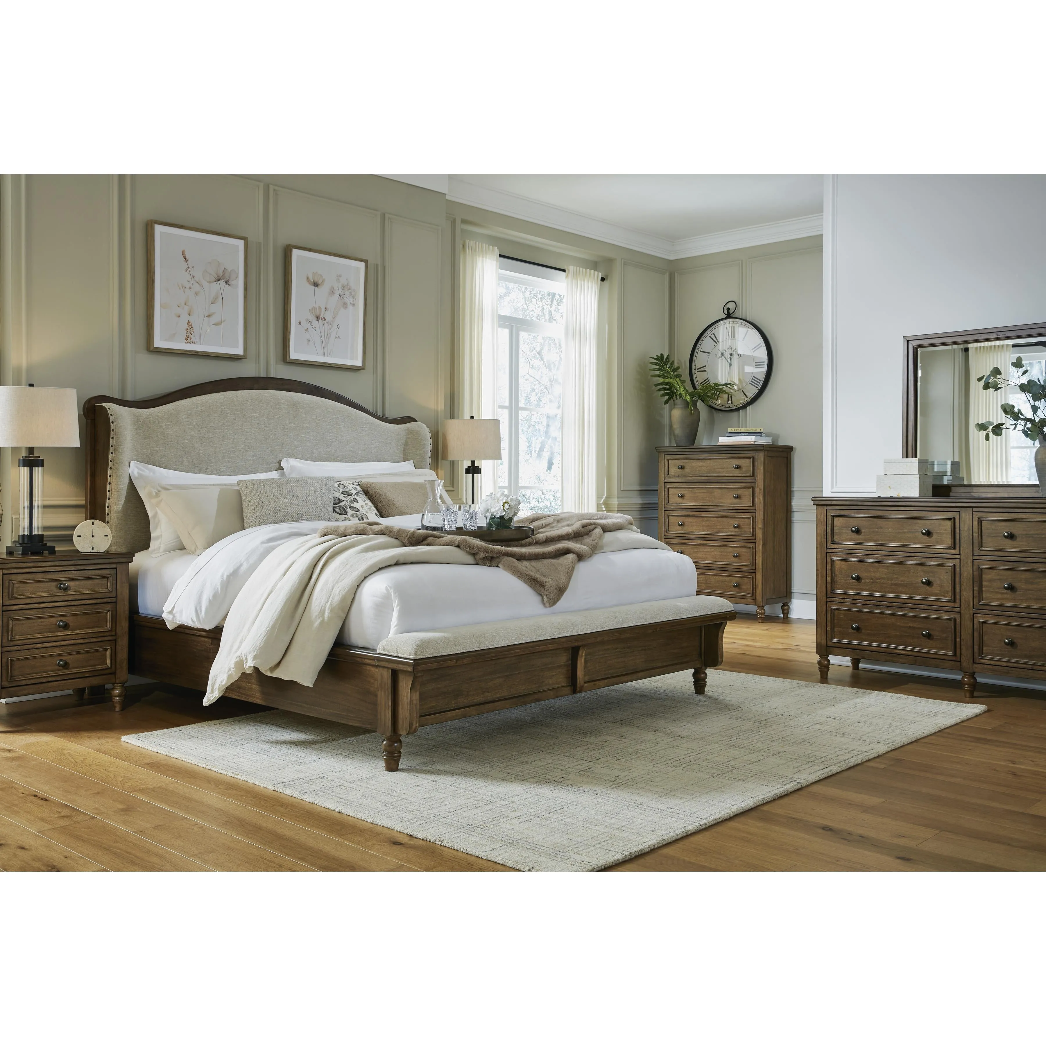 Benchcraft Sturlayne B787B4 King Upholstered Panel Bed