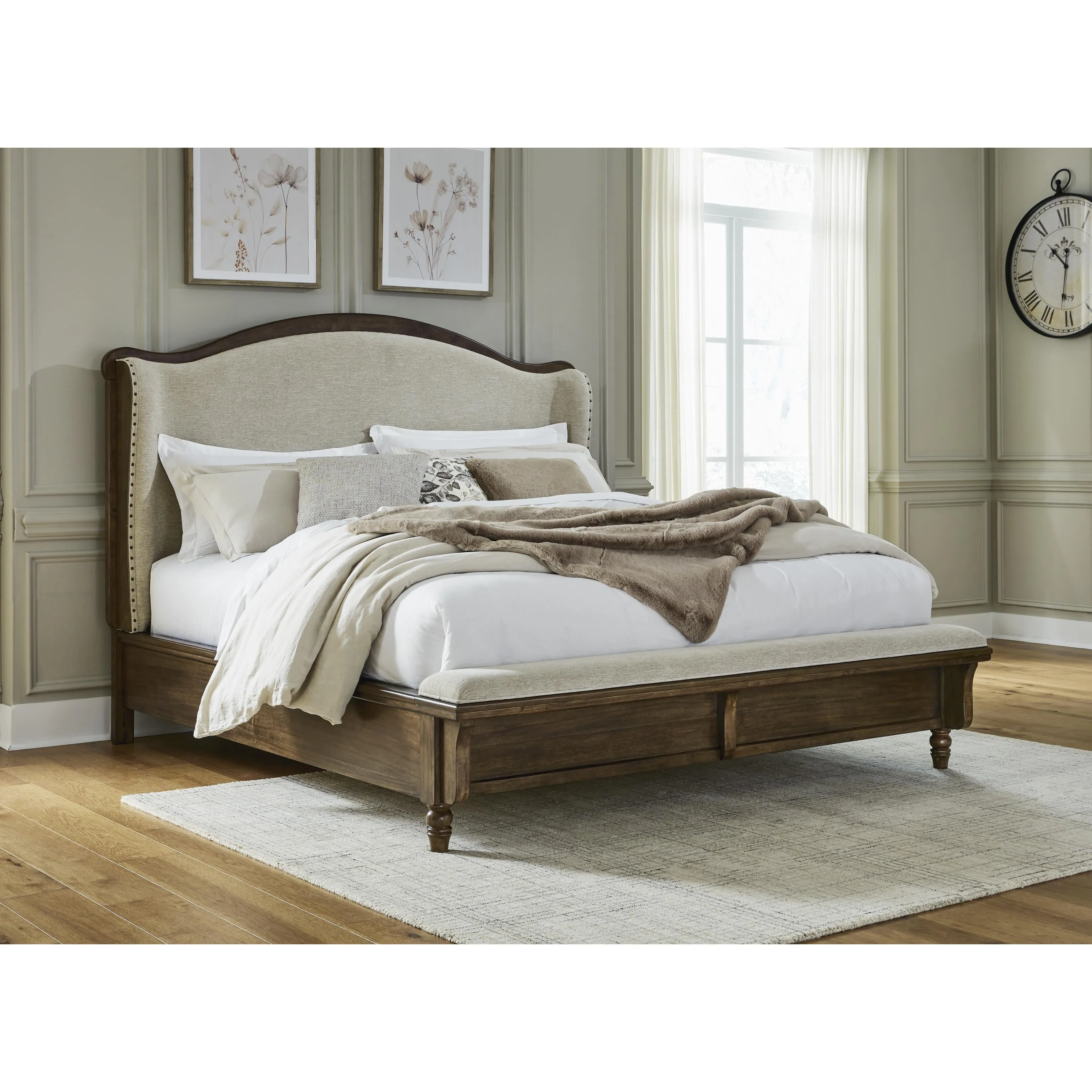 Benchcraft Sturlayne B787B4 King Upholstered Panel Bed