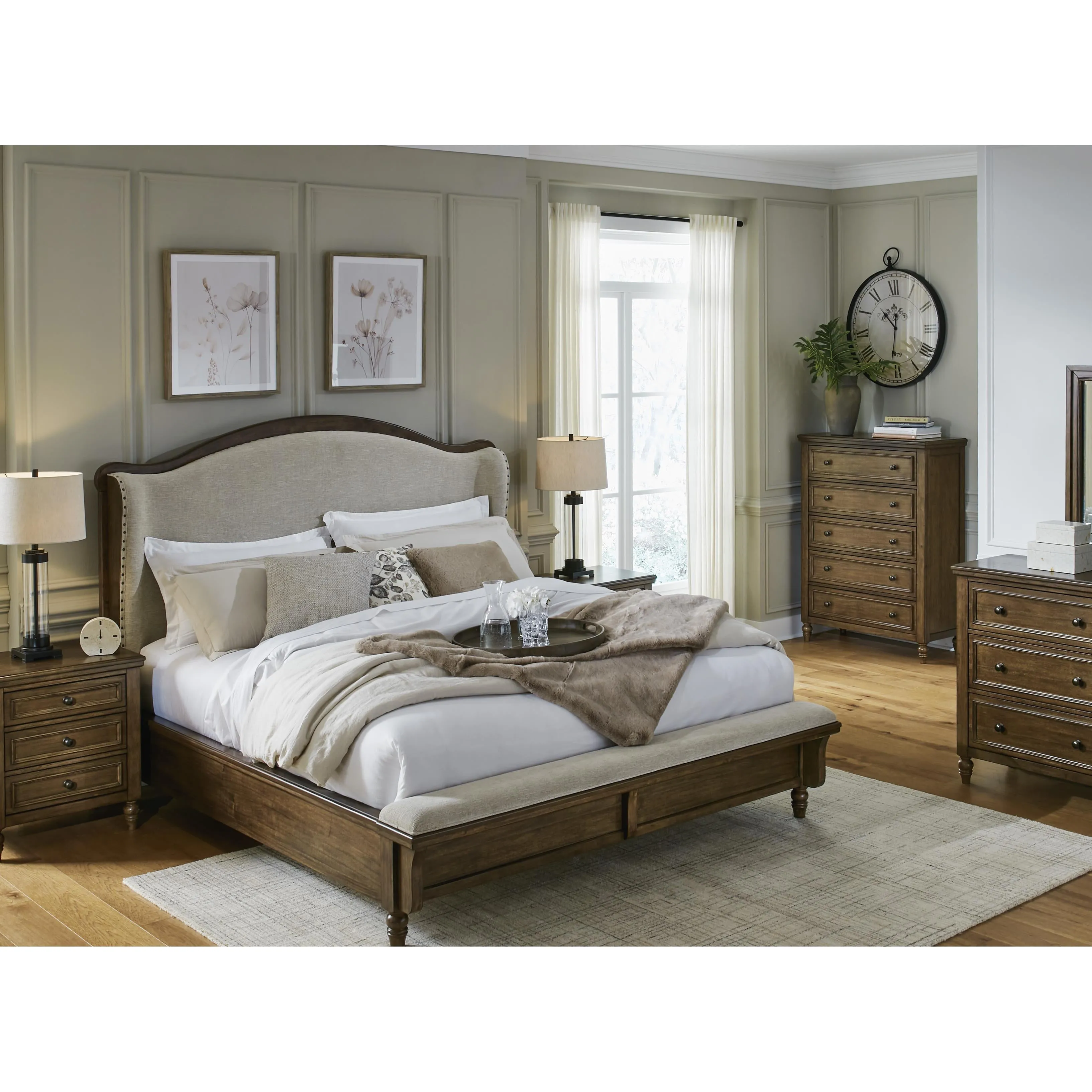 Benchcraft Sturlayne B787B4 King Upholstered Panel Bed