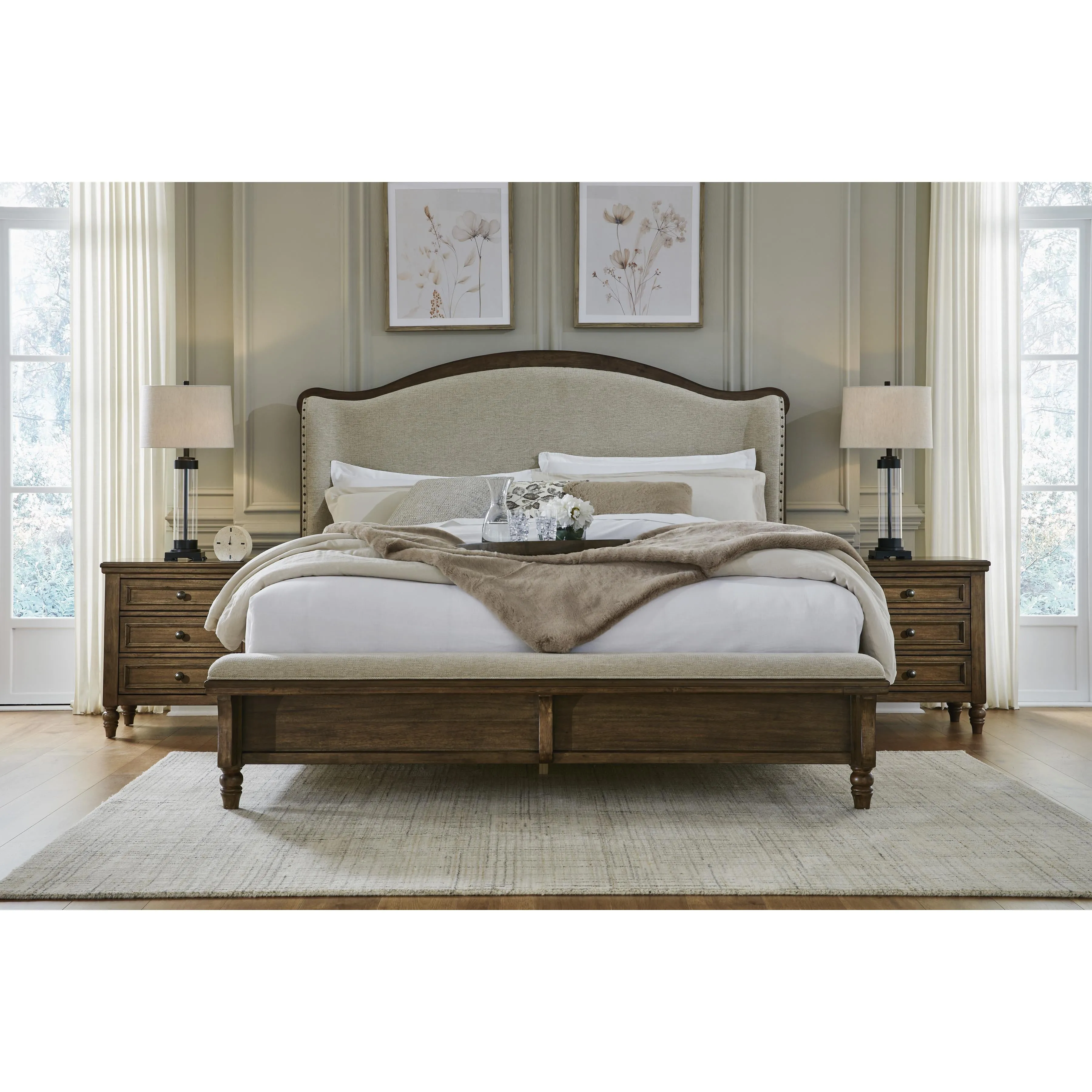 Benchcraft Sturlayne B787B4 King Upholstered Panel Bed