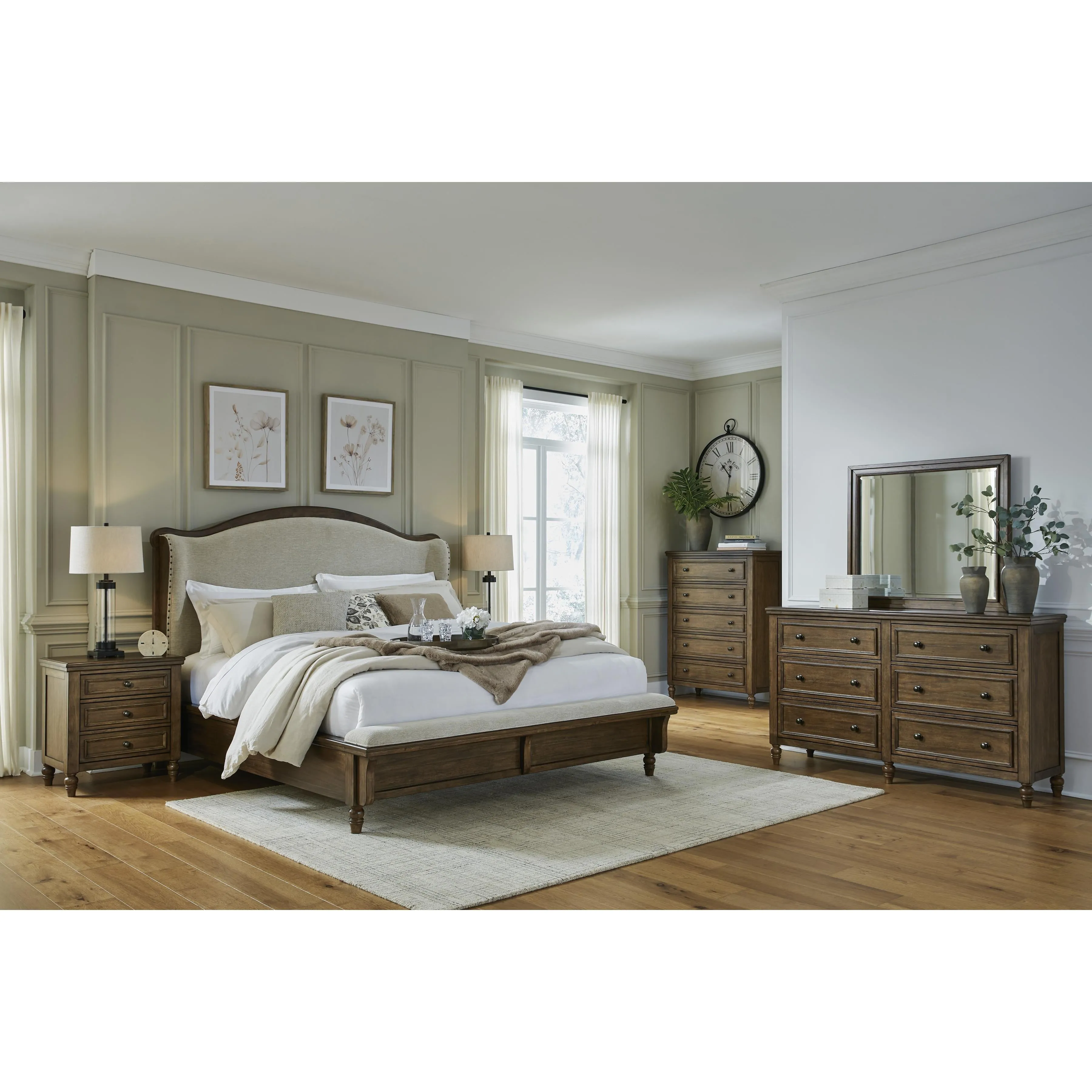 Benchcraft Sturlayne B787B4 King Upholstered Panel Bed