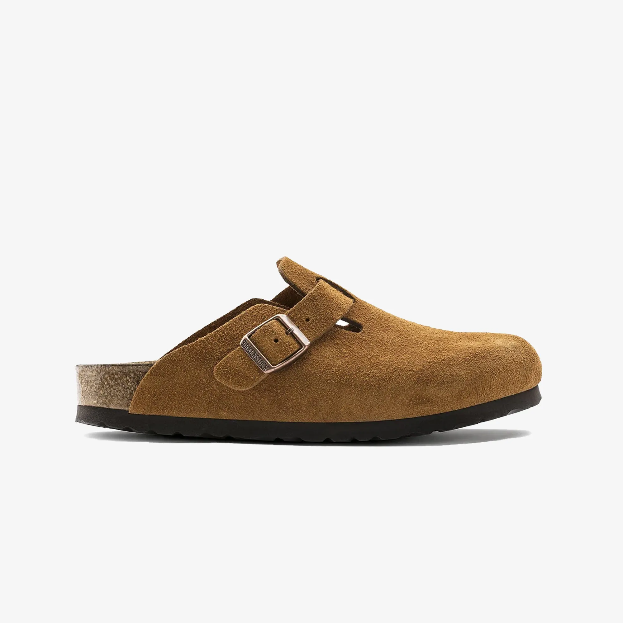 Birkenstock | BOSTON SOFT FOOTBED SUEDE LEATHER  { BROWN/MINK