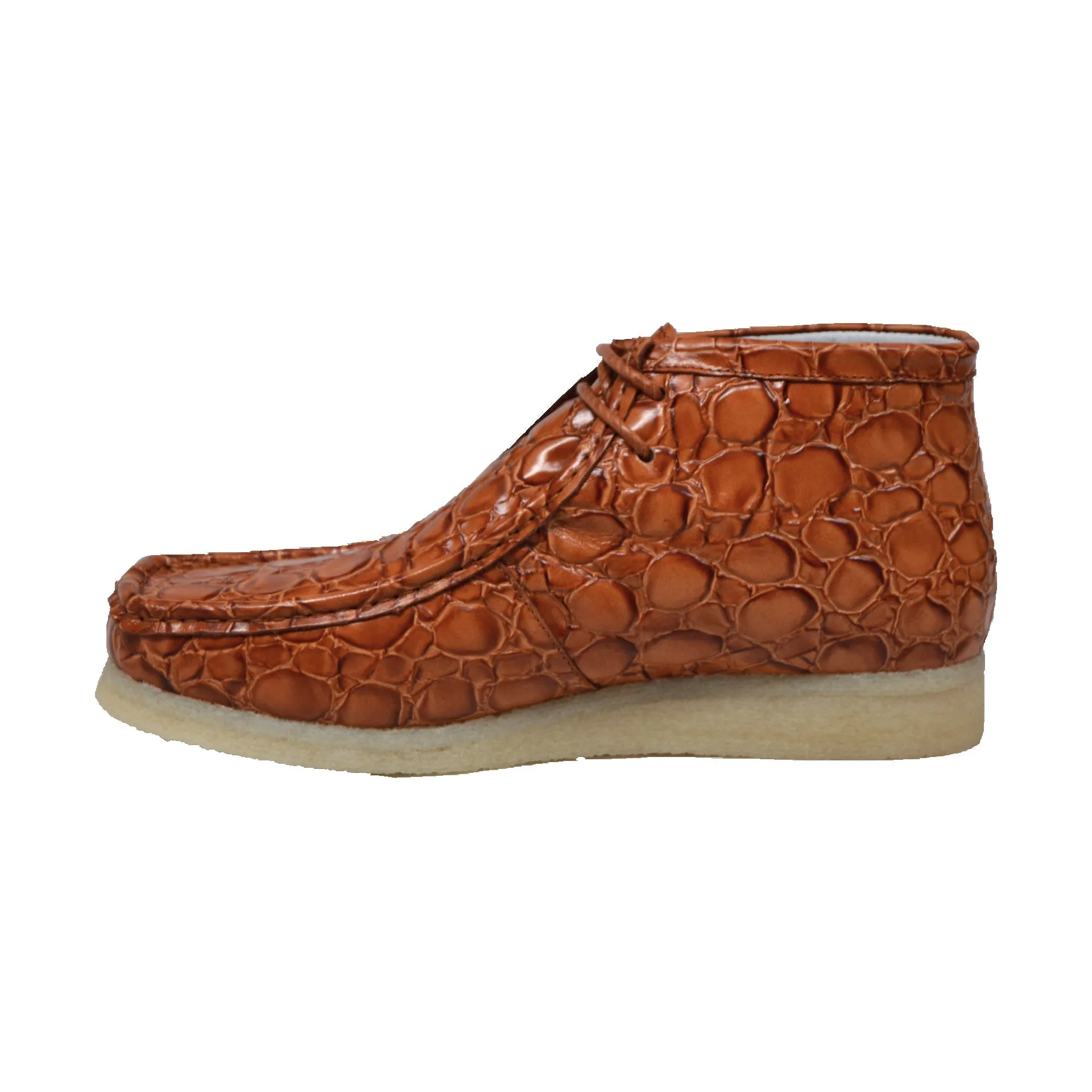 British Walkers Crocs Wallabee Boots Men's Limited Editon Crocodile Leather