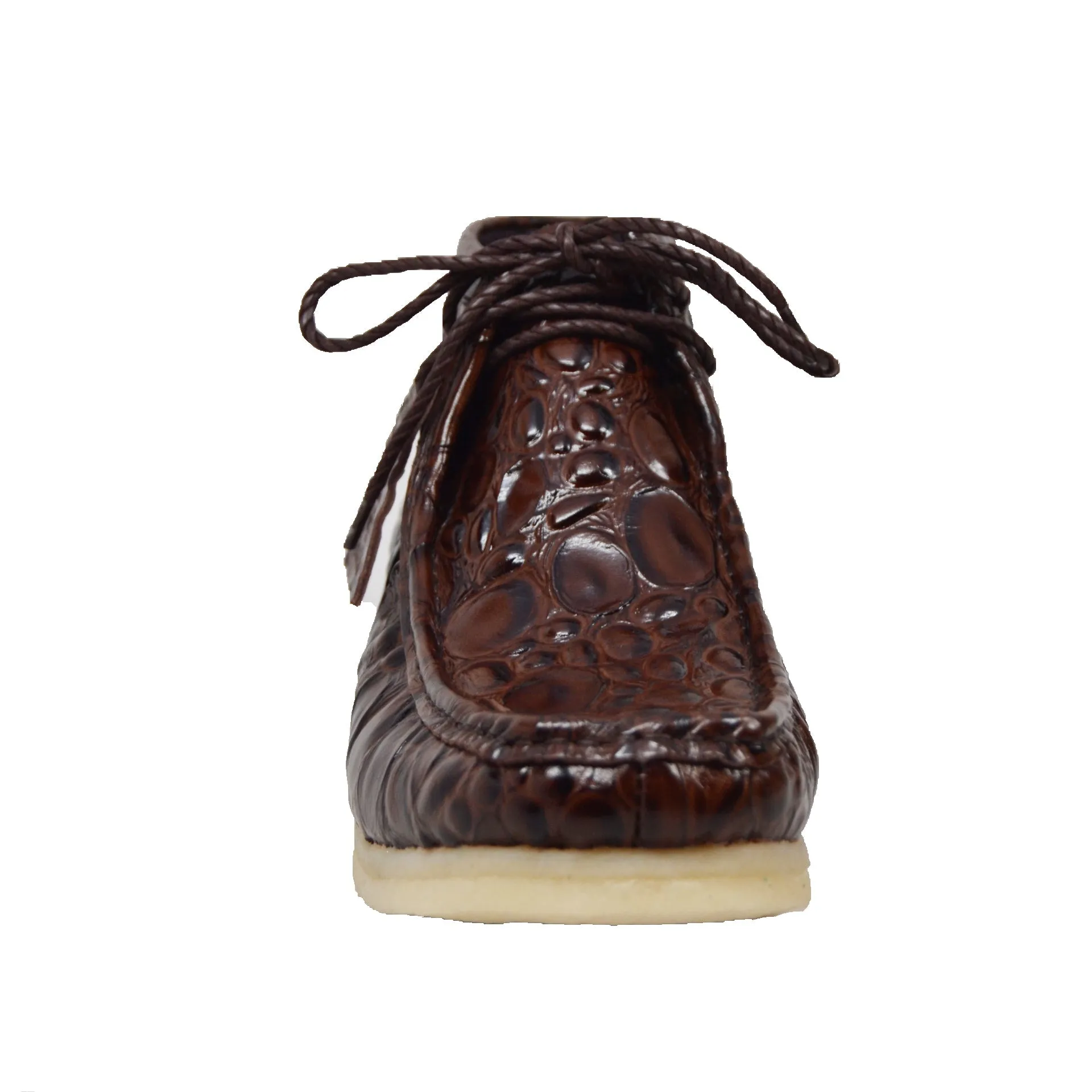 British Walkers Crocs Wallabee Boots Men's Limited Editon Crocodile Leather