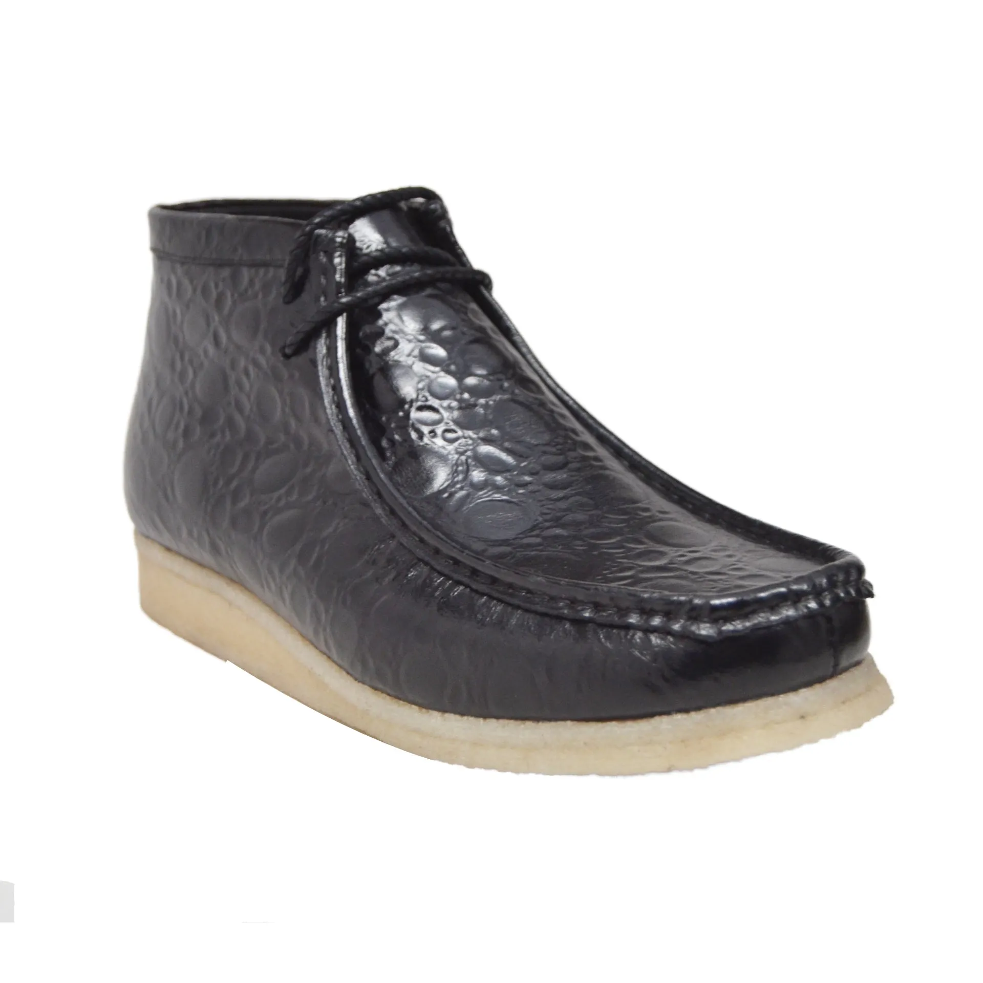 British Walkers Crocs Wallabee Boots Men's Limited Editon Crocodile Leather