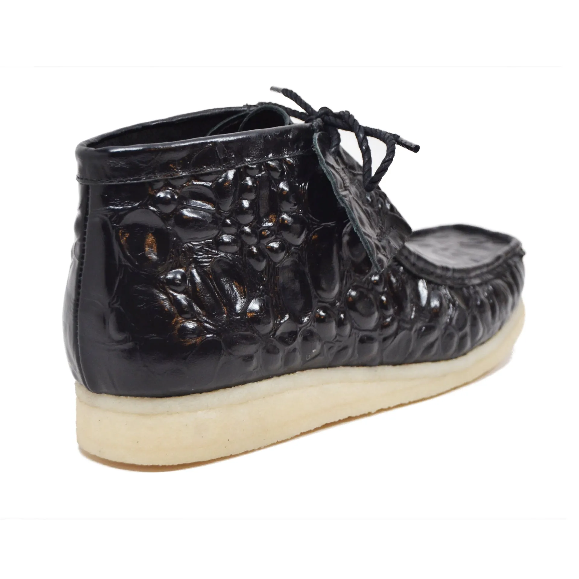 British Walkers Crocs Wallabee Boots Men's Limited Editon Crocodile Leather