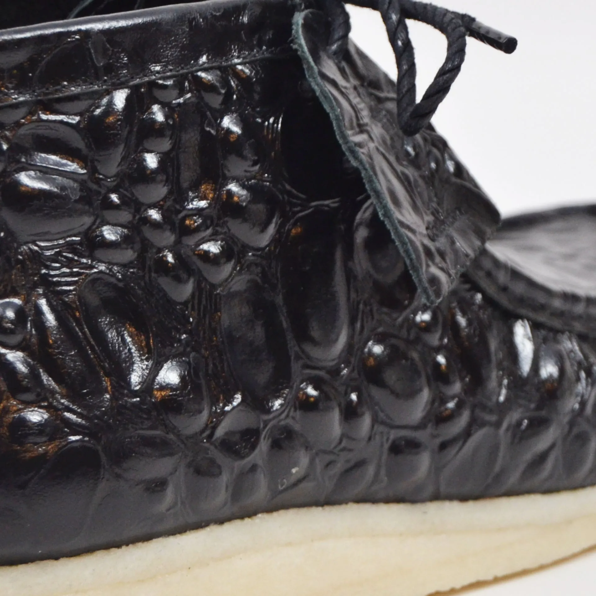 British Walkers Crocs Wallabee Boots Men's Limited Editon Crocodile Leather