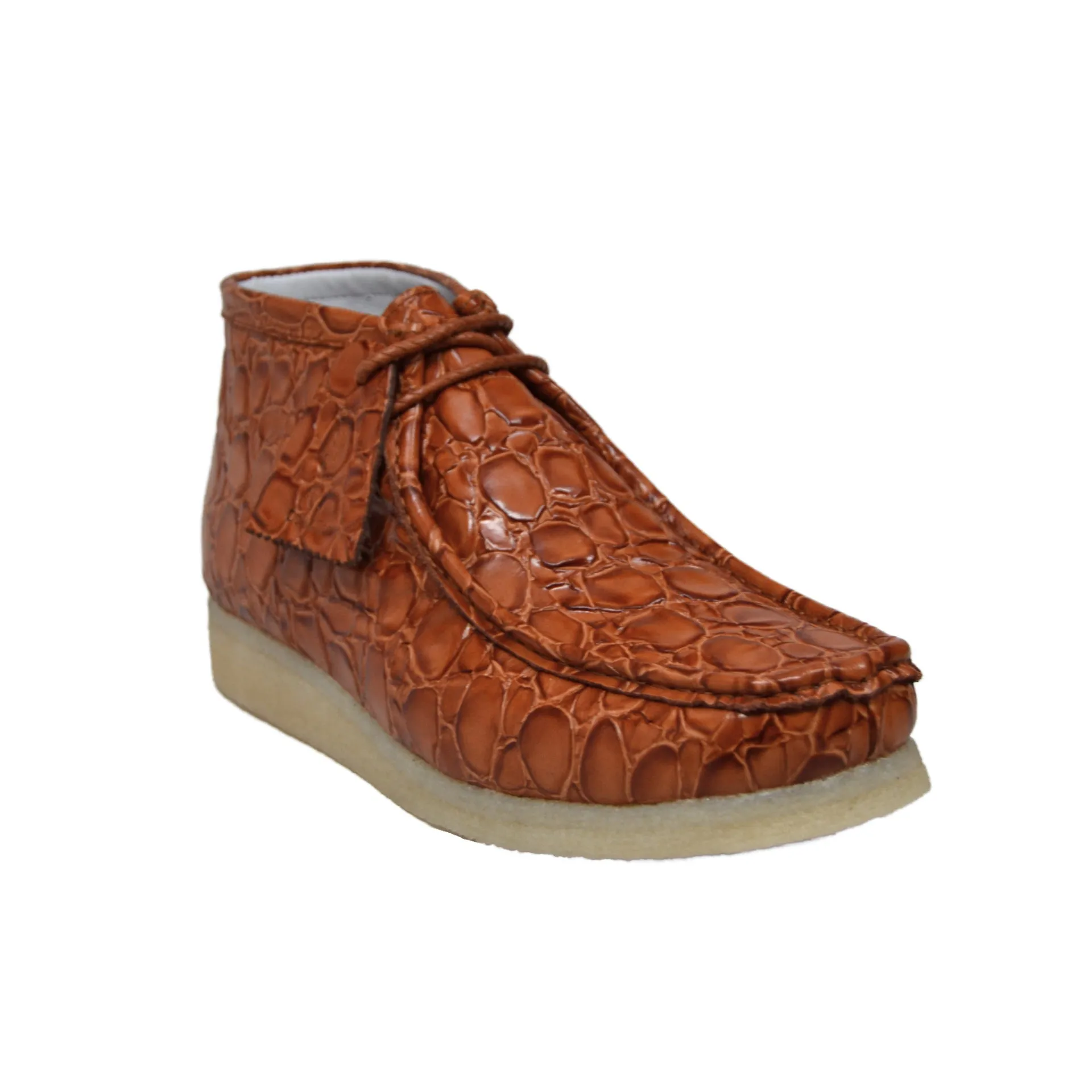 British Walkers Crocs Wallabee Boots Men's Limited Editon Crocodile Leather