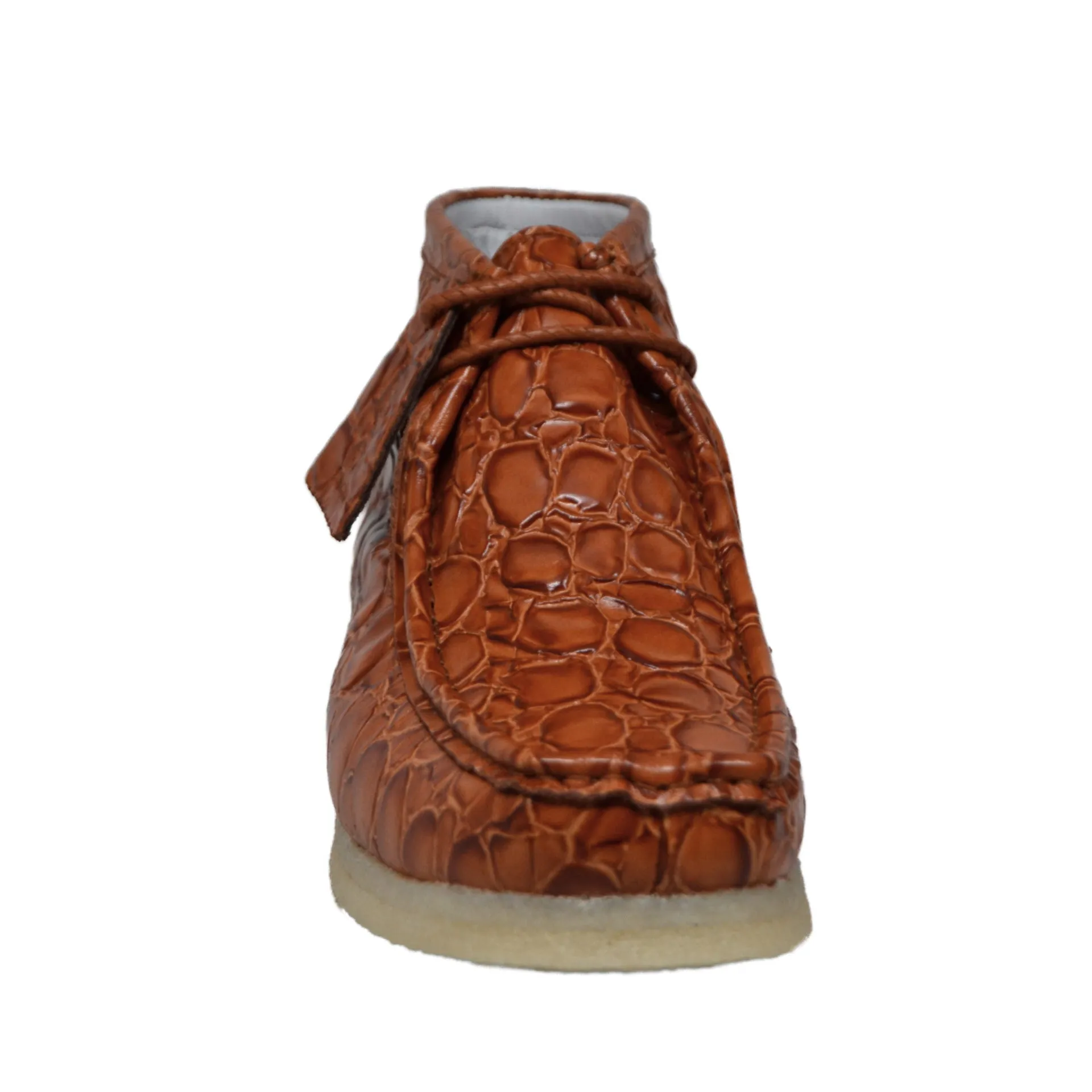 British Walkers Crocs Wallabee Boots Men's Limited Editon Crocodile Leather