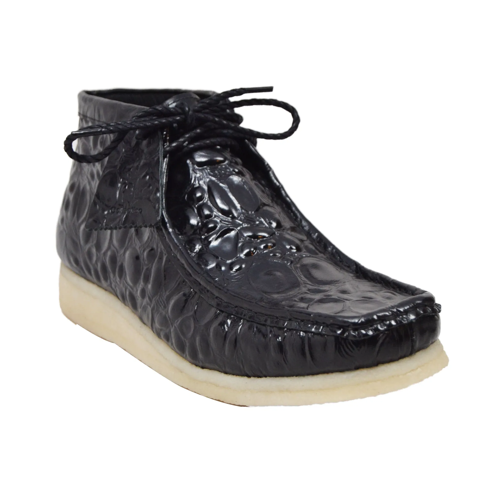 British Walkers Crocs Wallabee Boots Men's Limited Editon Crocodile Leather