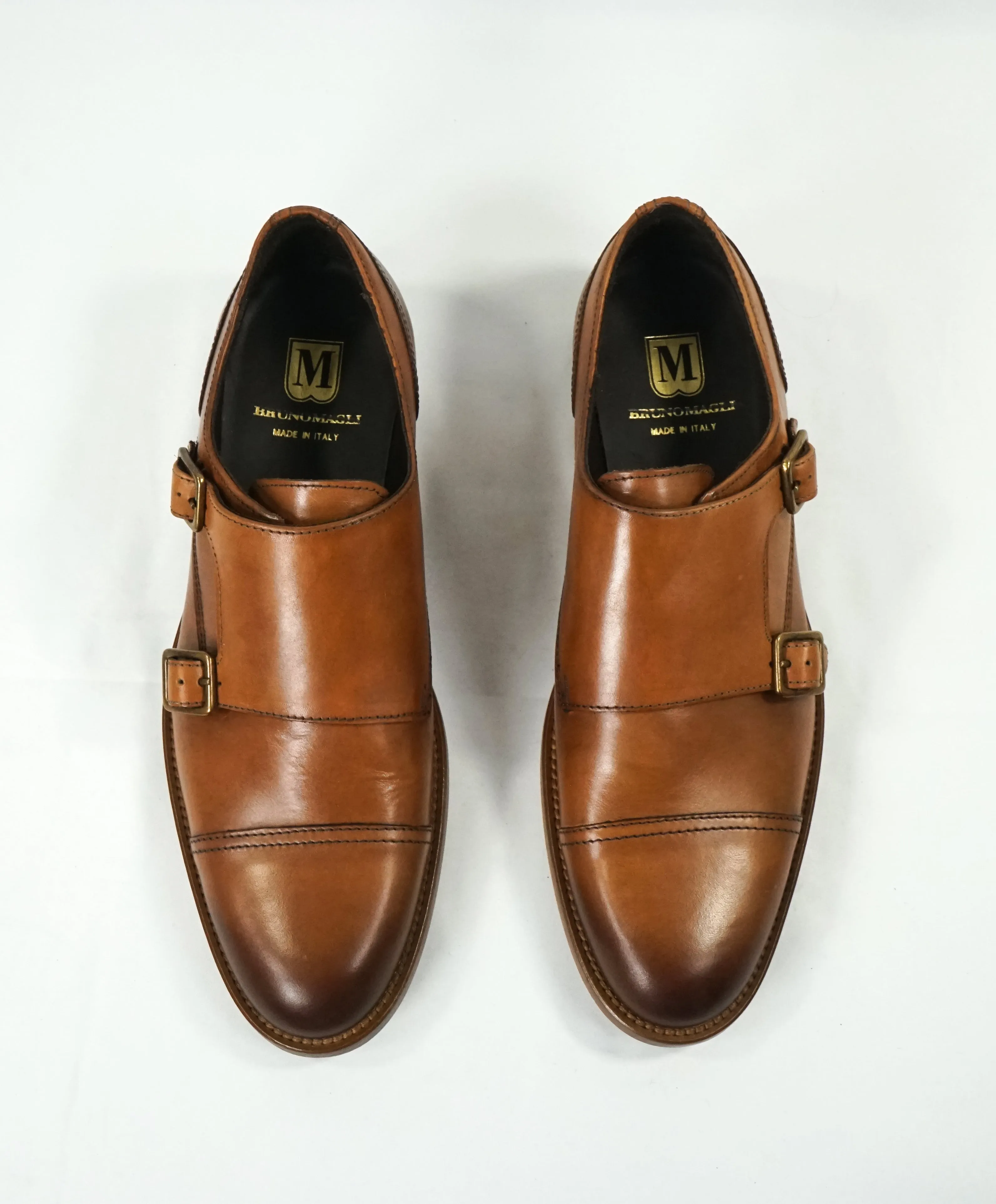 BRUNO MAGLI - “SASSO” Brown Double Monk Strap Loafers - 8.5