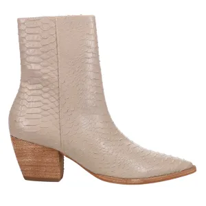 Caty Snake Pointed Toe Cowboy Zippered Booties