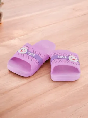 Charming Purple Bunny-Themed Slides for Girls