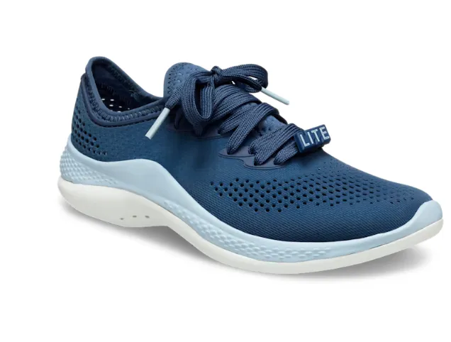 Crocs Unisex Classic LiteRide 360 Marbled Pacer Trainer - Navy / Blue Grey