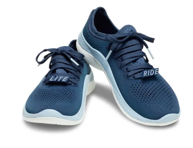 Crocs Unisex Classic LiteRide 360 Marbled Pacer Trainer - Navy / Blue Grey