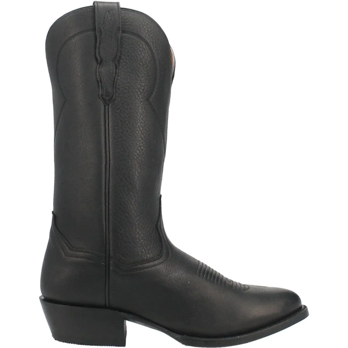 Dan Post Men's Pike Genuine Leather Round Toe Boots - Black