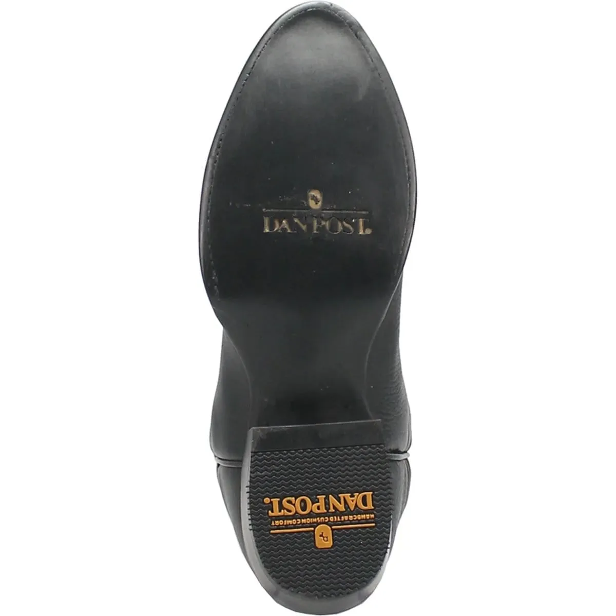 Dan Post Men's Pike Genuine Leather Round Toe Boots - Black