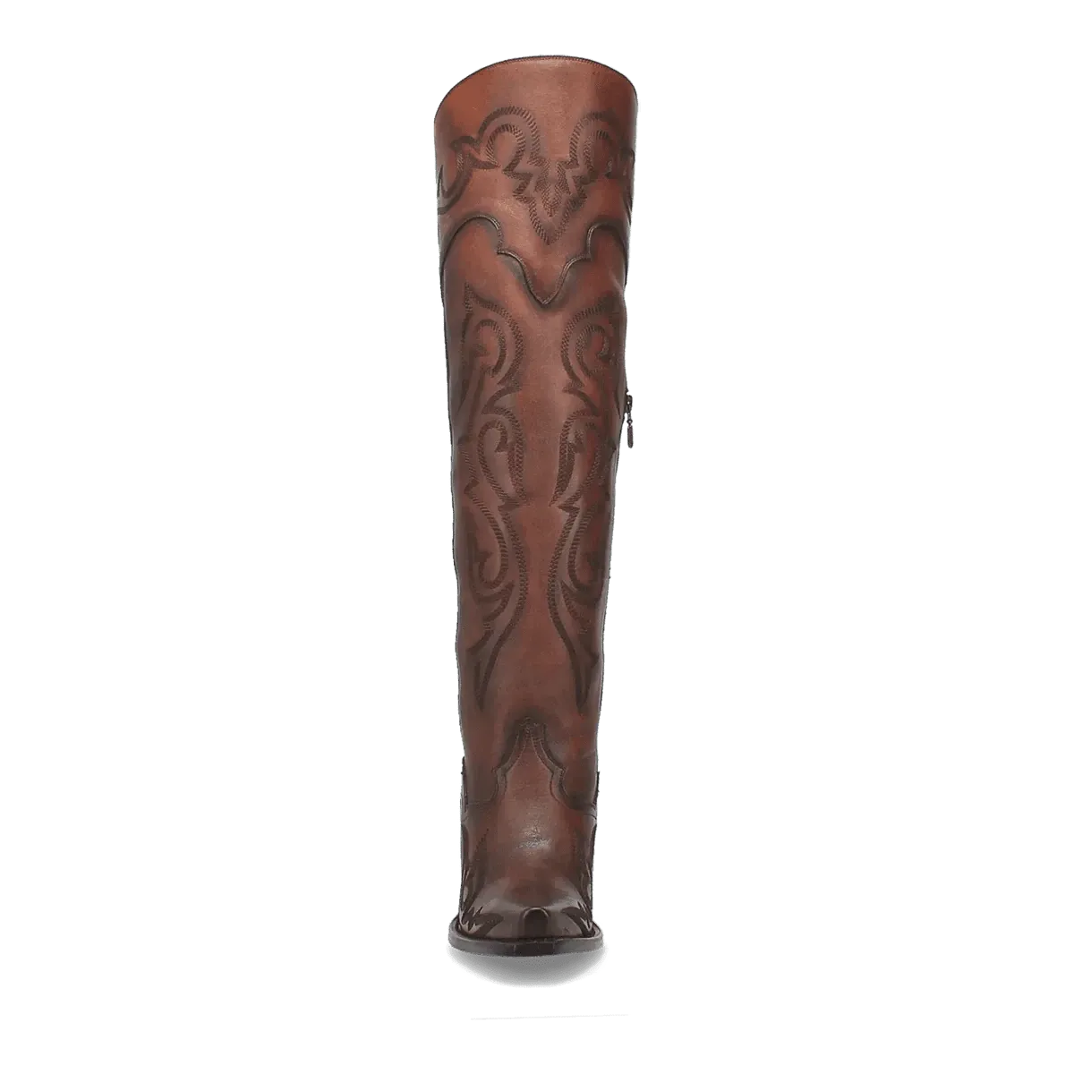 Dan Post Women's Seductress Snip Toe Leather Tall Boots - Chestnut DP3285