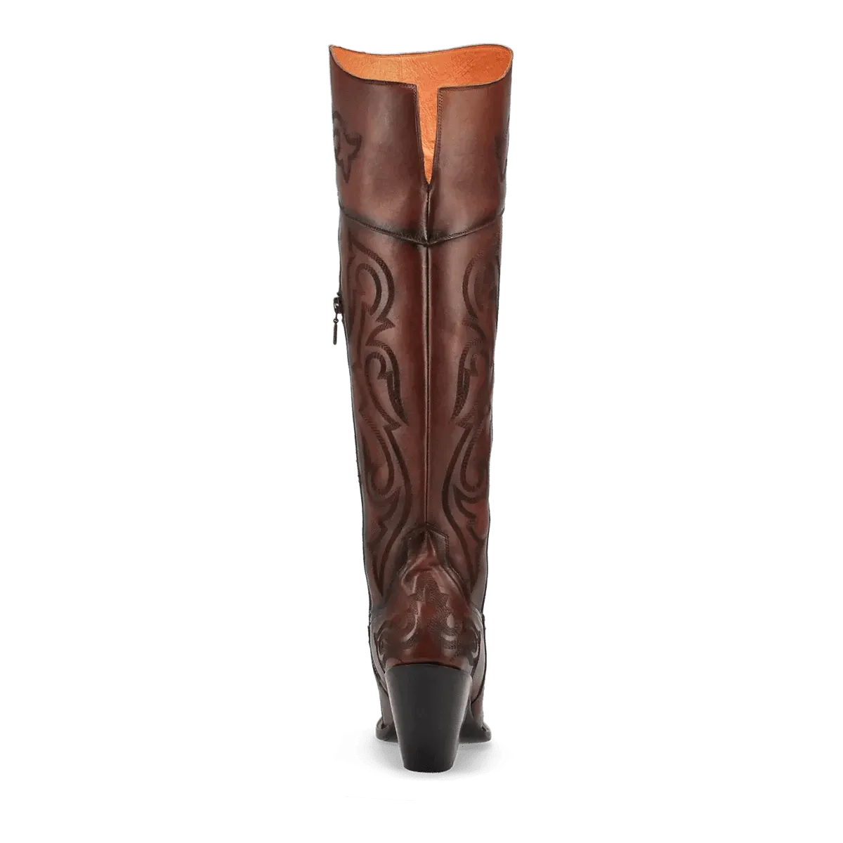 Dan Post Women's Seductress Snip Toe Leather Tall Boots - Chestnut DP3285