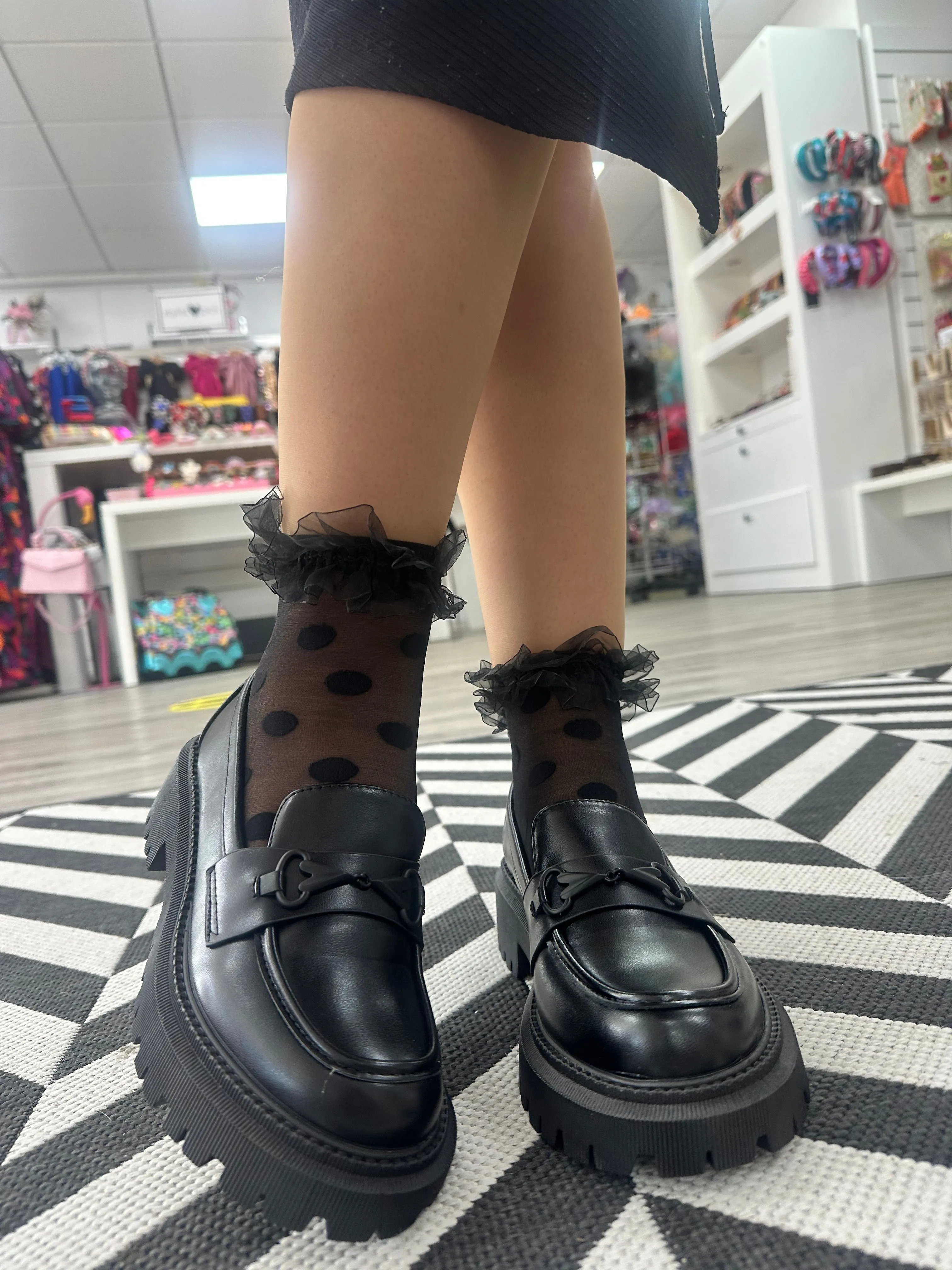 DMB Heart Detail Chunky Loafers