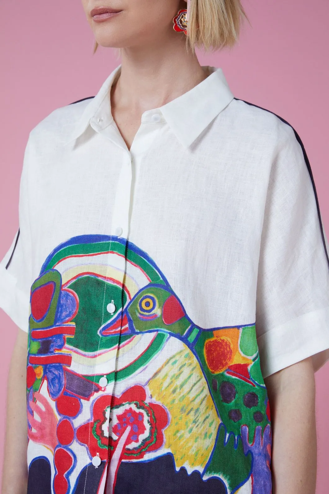 Femme Oiseau Placement Shirt