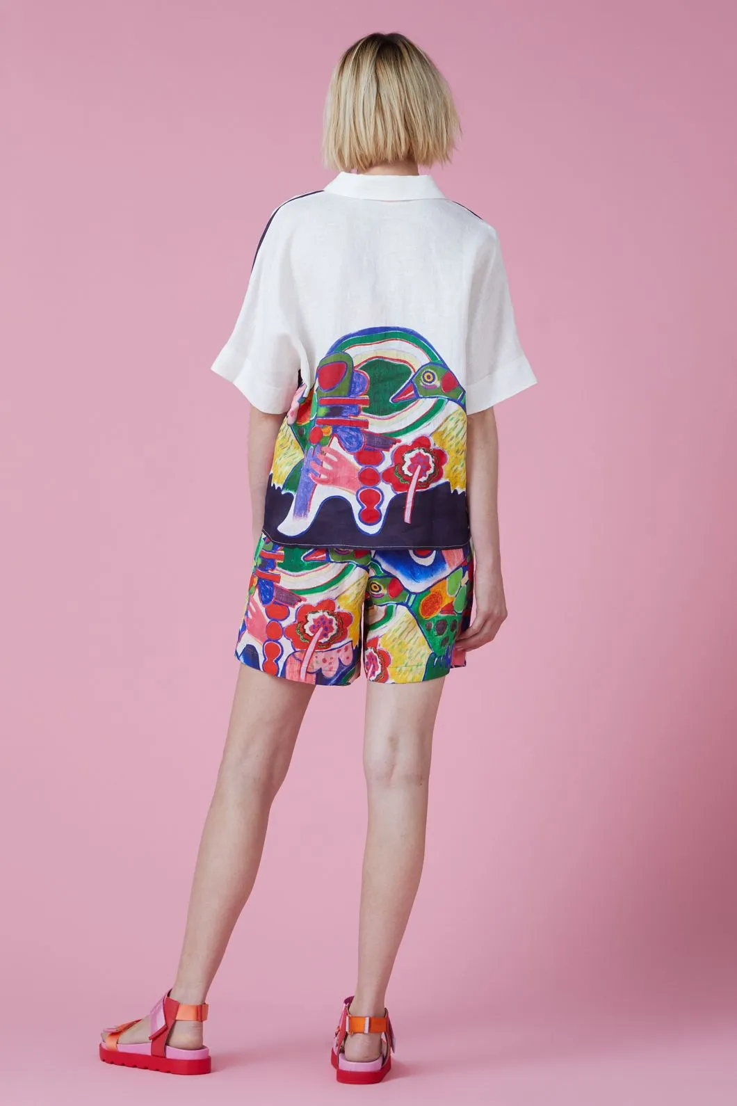 Femme Oiseau Placement Shirt