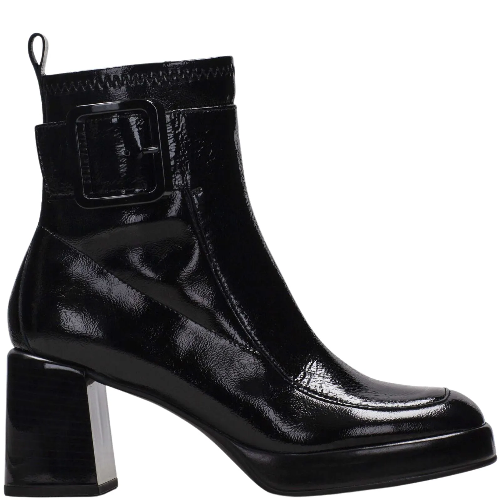 Hispanitas Black Leather Platform Boots
