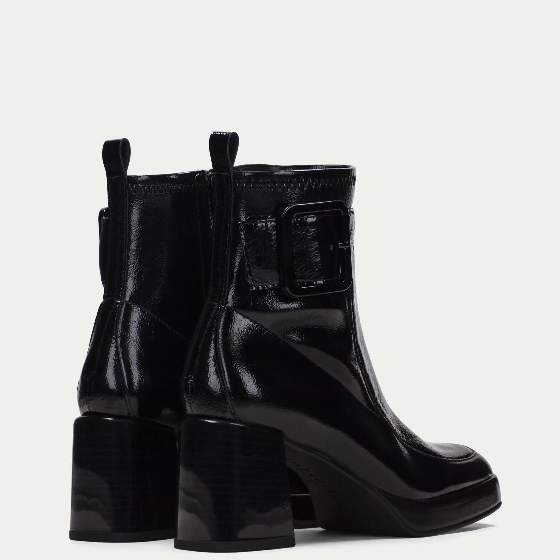 Hispanitas Black Leather Platform Boots