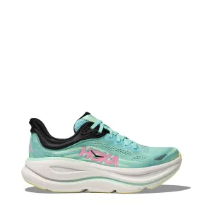 Hoka Women's Bondi 9 Sneaker in Blue Spark/Mint Fluorite