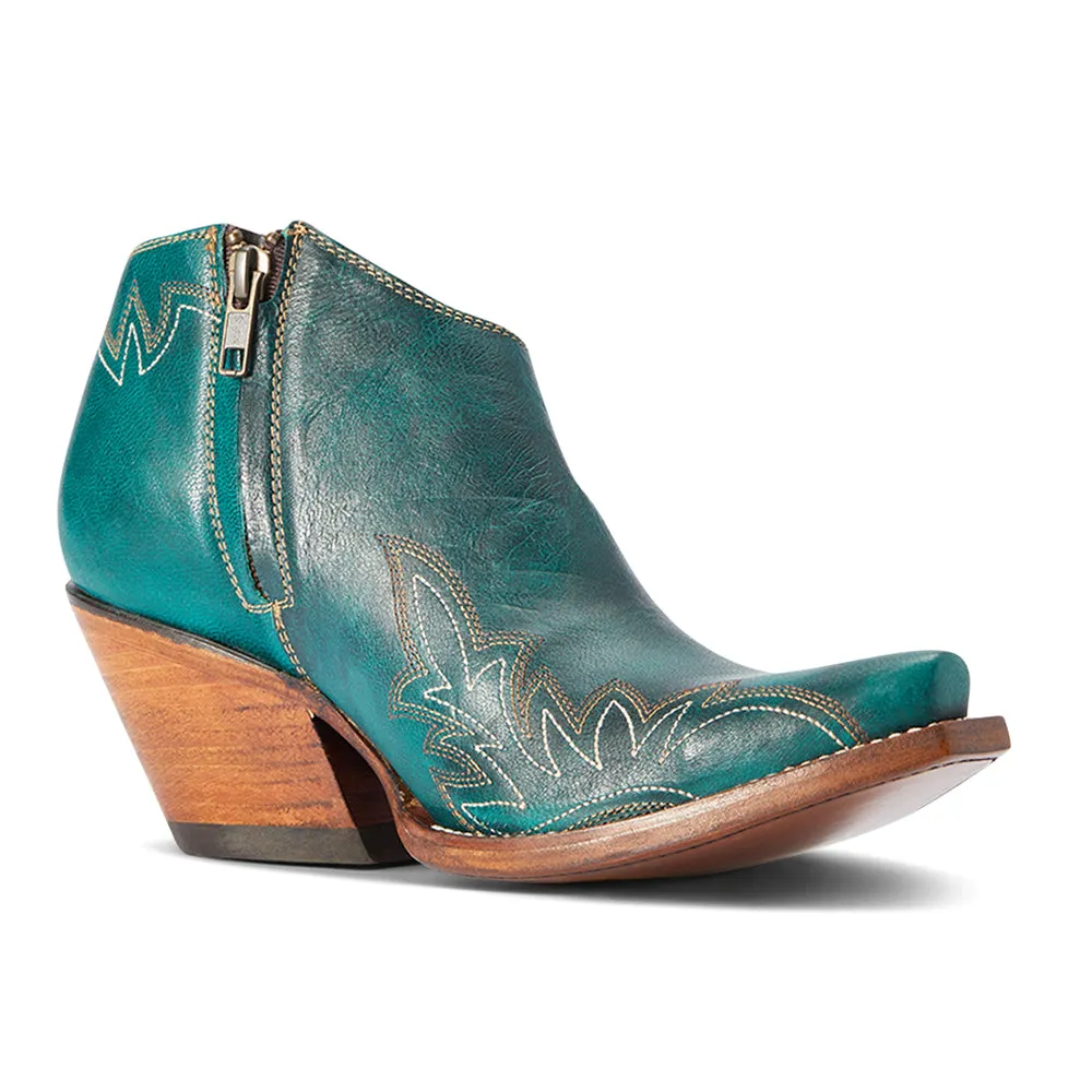 Jolene Embroidered Zippered Snip Toe Cowboy Booties