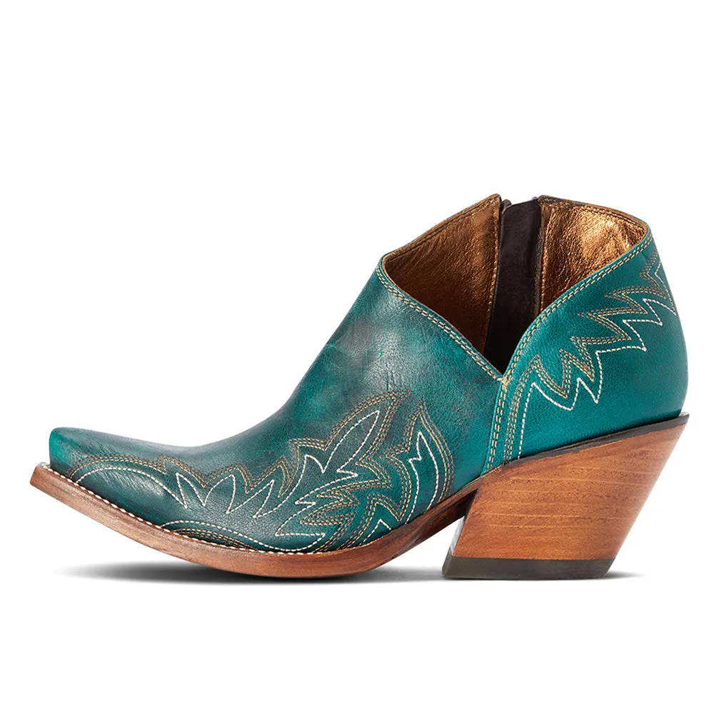 Jolene Embroidered Zippered Snip Toe Cowboy Booties