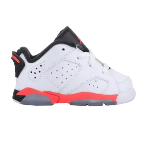 JORDAN - Boy - TD Retro 6 Low - White/Infrared/Black