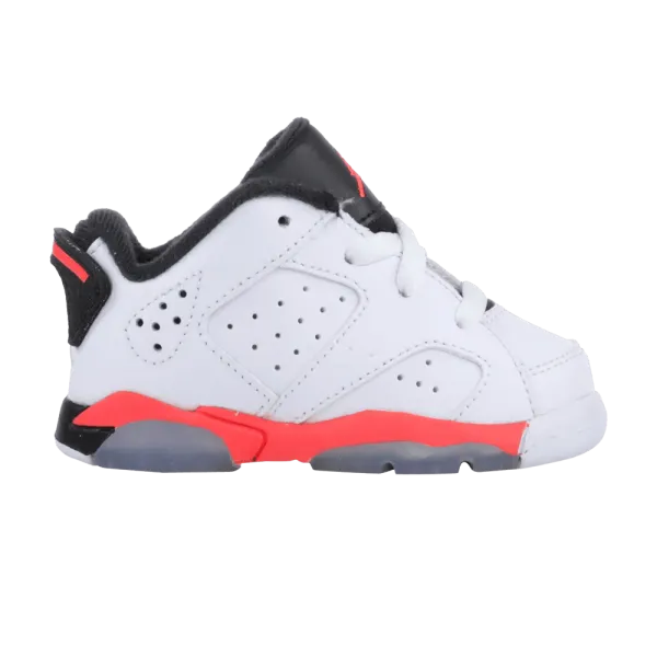 JORDAN - Boy - TD Retro 6 Low - White/Infrared/Black