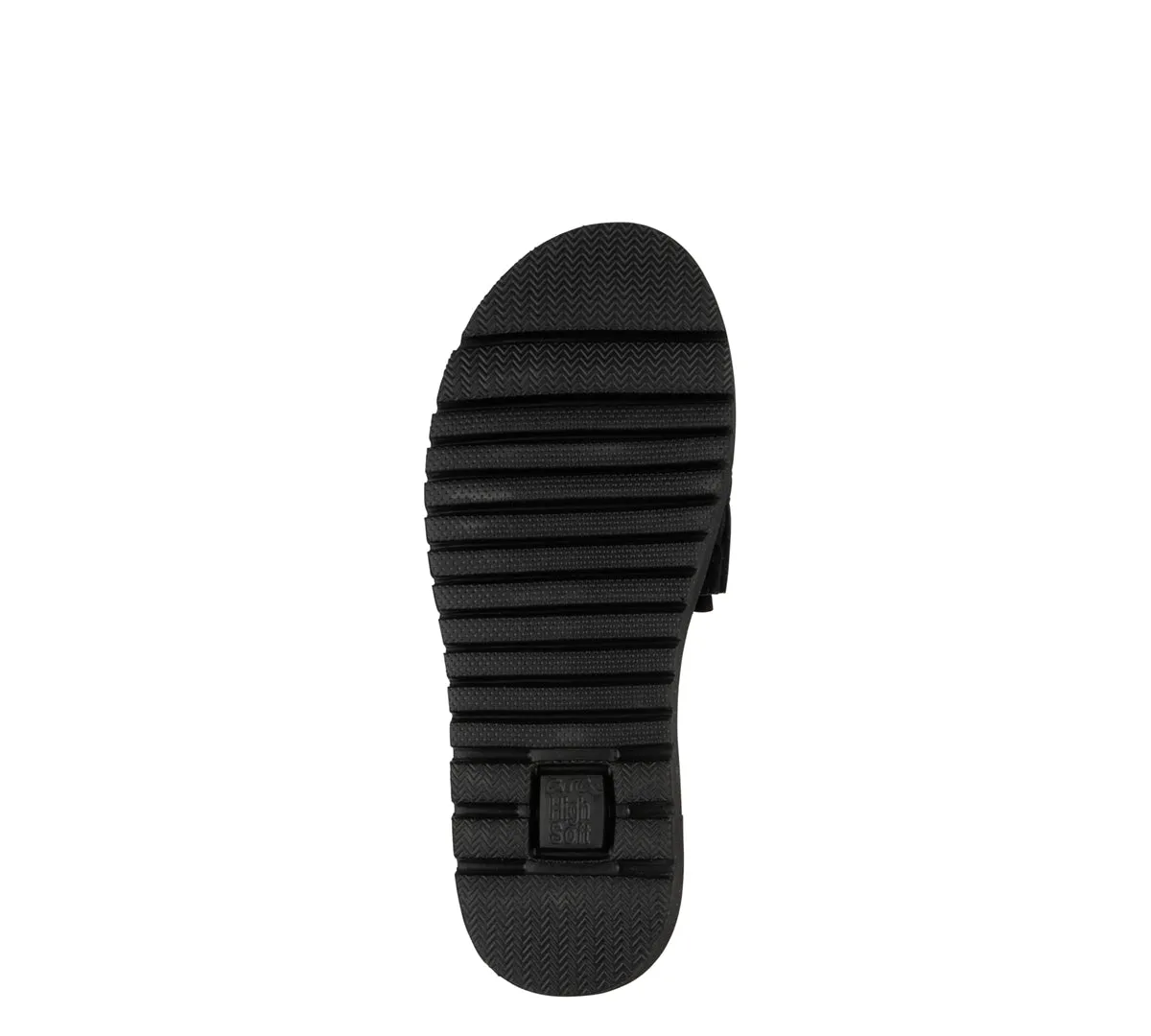 Keyes Women's Ruffle Slide Sandal - Black 01