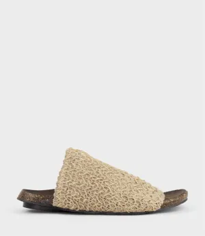 KYNDRA Textured Slide on Footbed in Natural