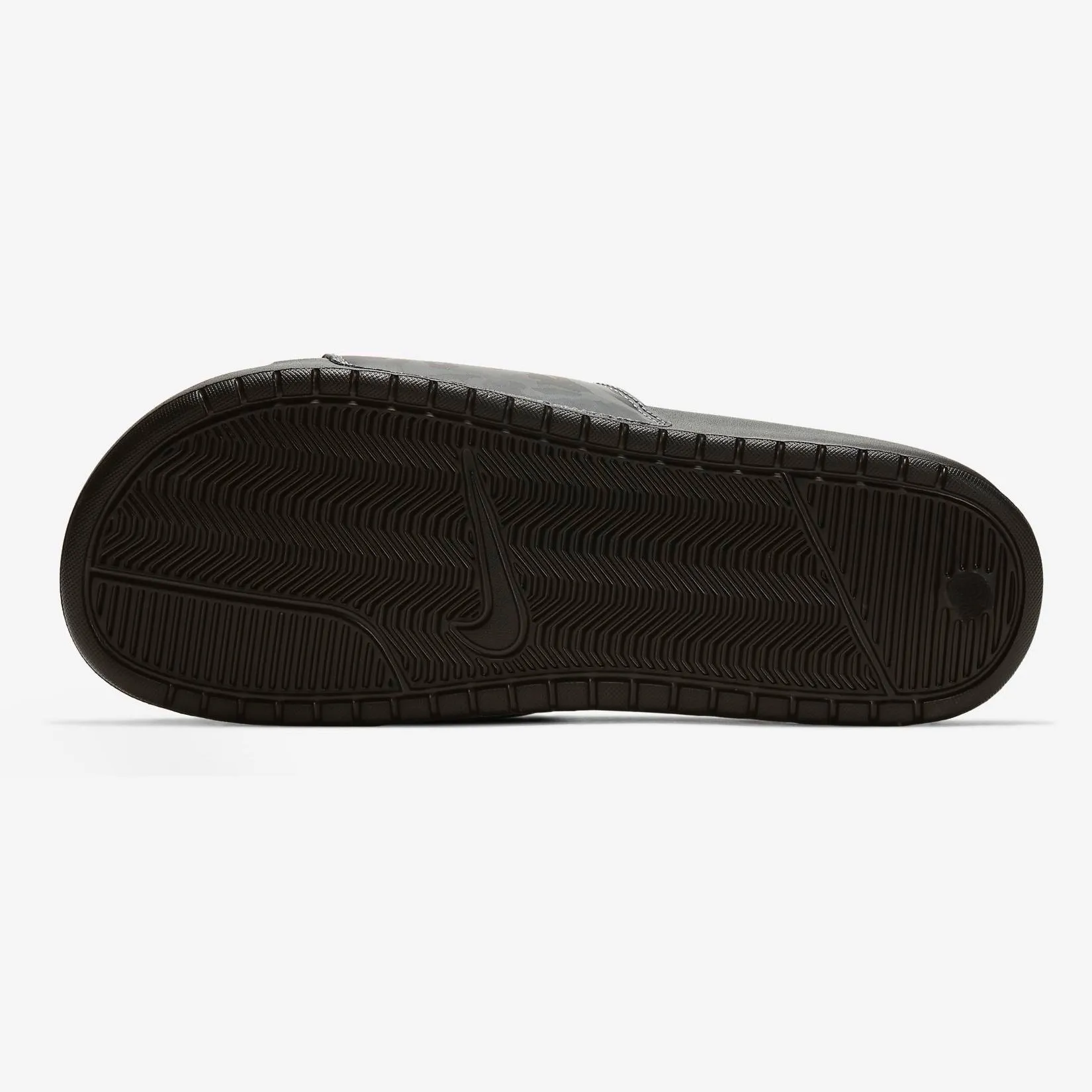 Men's Nike Benassi "Just Do It" Slides (Black/Iron Grey/Laser Orange)(343880-031)