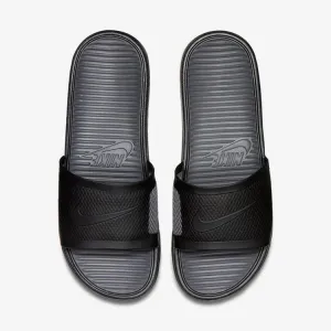 Men's Nike Benassi Solarsoft "Triple Black" Slides (Black/Anthracite)(431884-001)