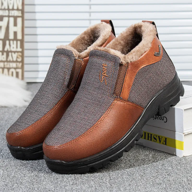 Men's Winter Fleece Waterproof Warm Anti-slip Comfort Shoes (Buy 2 Free Shipping✔️)