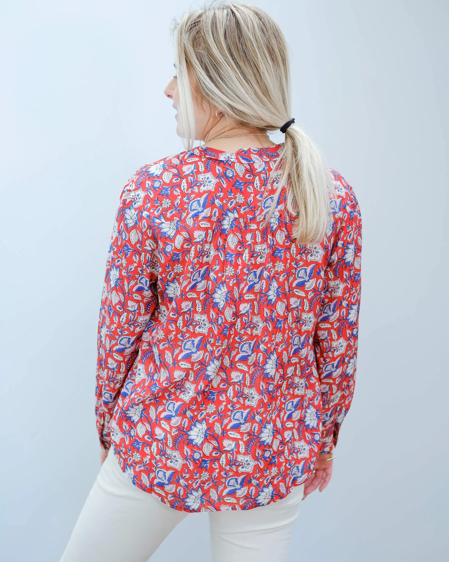 MOLIIN Christina shirt in sun tomato