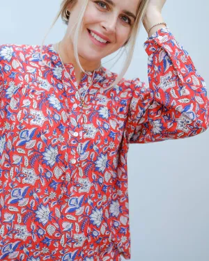 MOLIIN Christina shirt in sun tomato