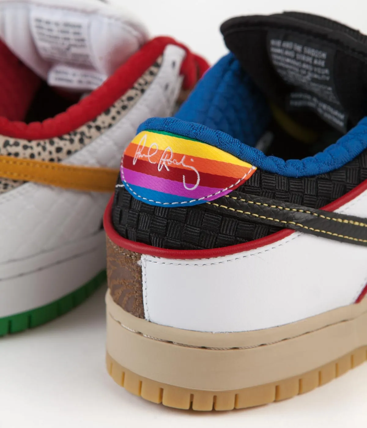 Nike SB Dunk Low Pro 'What The P-Rod' Shoes - Sport Red / Black - Varsity Maize - Volt