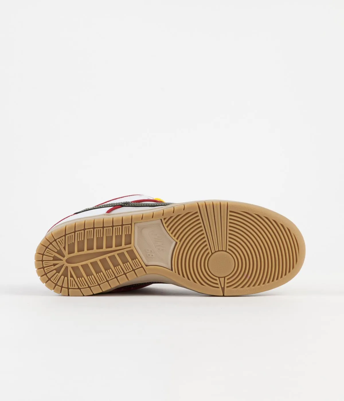 Nike SB Dunk Low Pro 'What The P-Rod' Shoes - Sport Red / Black - Varsity Maize - Volt