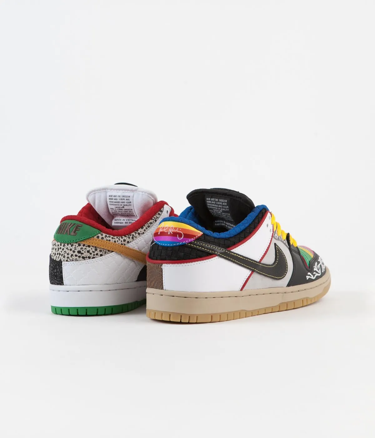 Nike SB Dunk Low Pro 'What The P-Rod' Shoes - Sport Red / Black - Varsity Maize - Volt