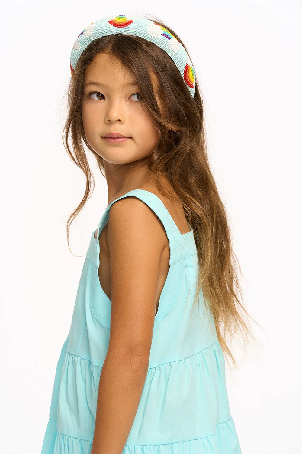 Nova Cotton Poplin Tank Dress - Clear Blue